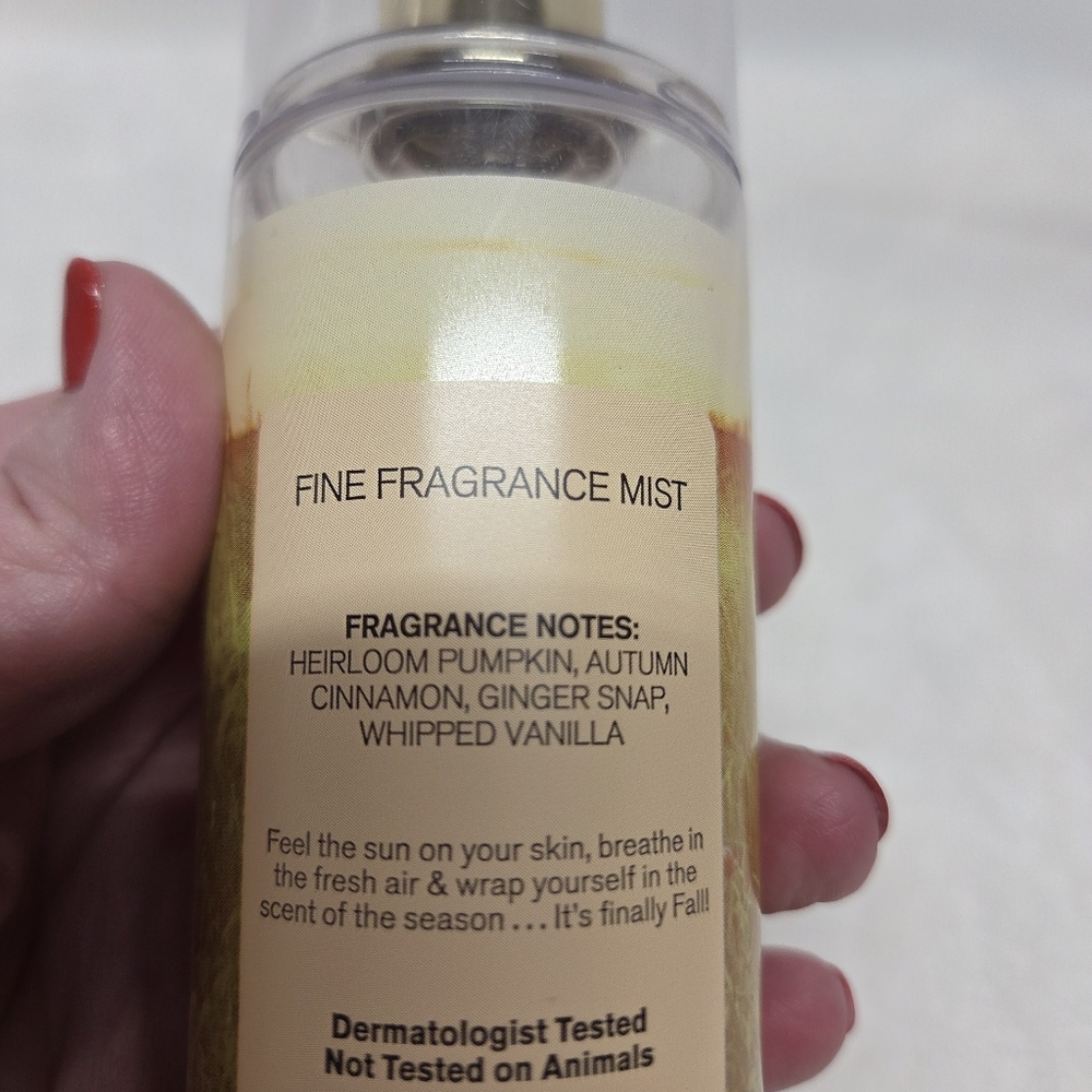 Bath and Body Works SWEET CINNAMON PUMPKIN Mist ~ 8 fl.oz - Picture 4 of 5